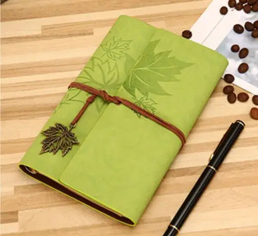 Vintage faux leather traveller's journal