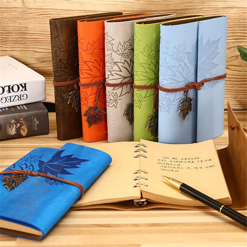 Vintage faux leather traveller's journal