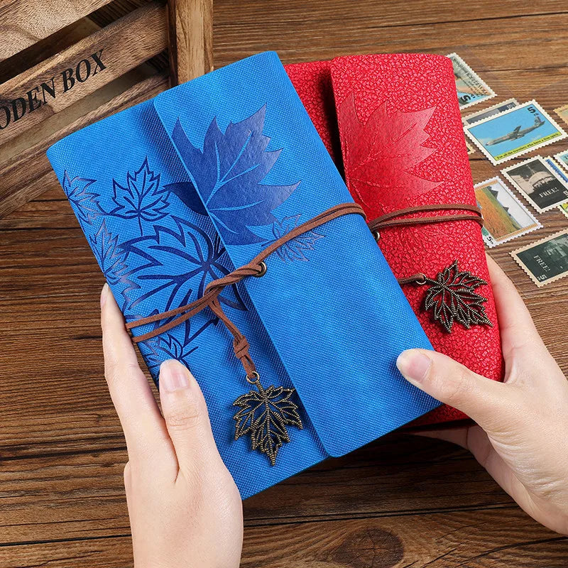 Vintage faux leather traveller's journal