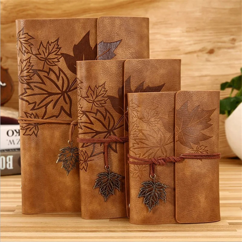 Vintage faux leather traveller's journal