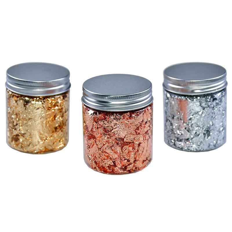 Gold foil flakes for wax seals