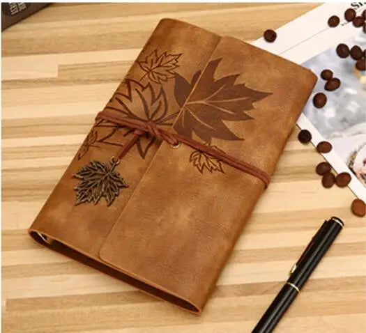 Vintage faux leather traveller's journal