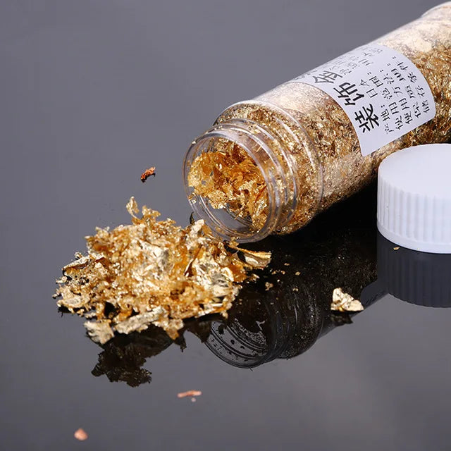 Gold foil flakes for wax seals