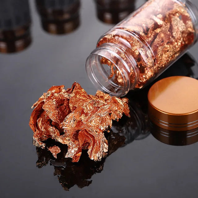 Gold foil flakes for wax seals