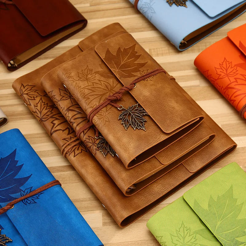Vintage faux leather traveller's journal