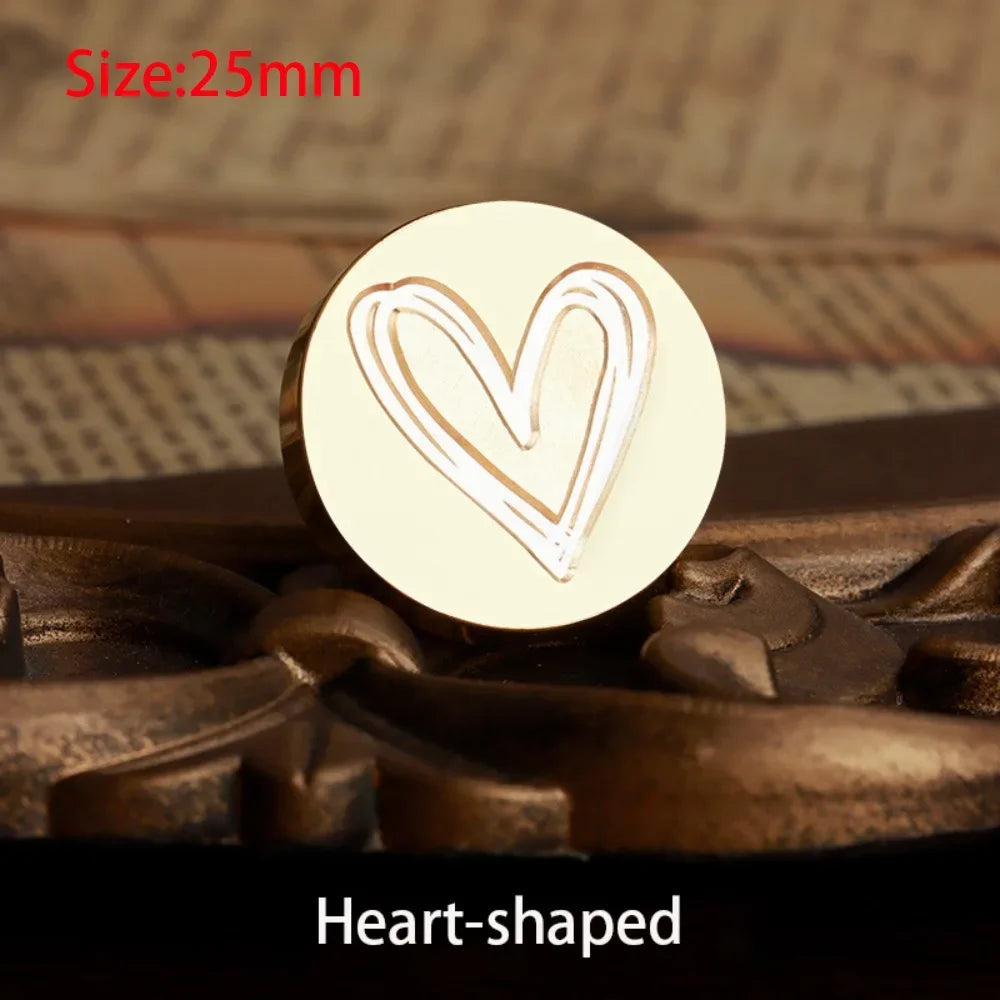 Wax seal stamp impression on an envelope