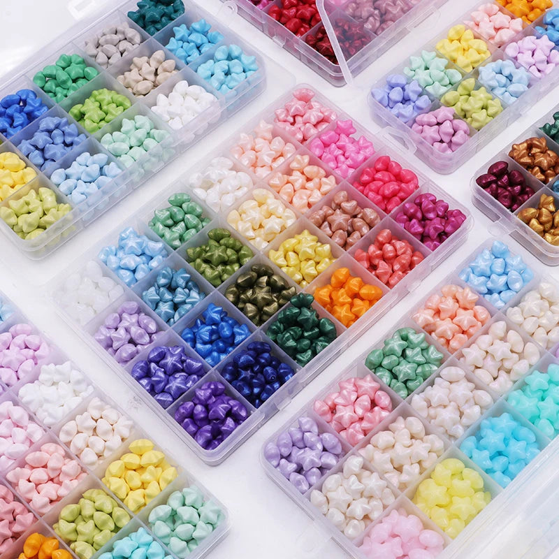 Sealing wax beads box in assorted colours