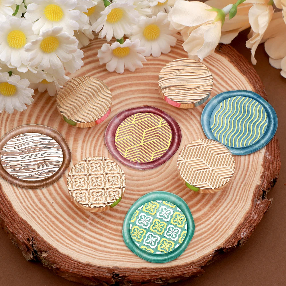 Celestial brass wax seal stamp heads
