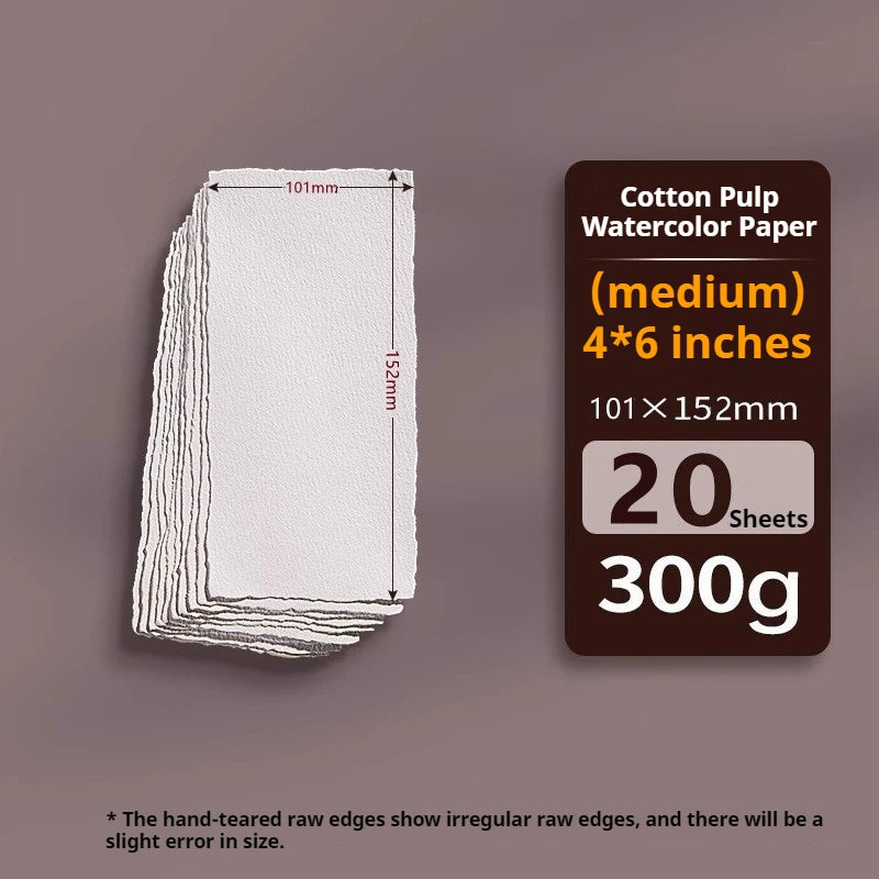 Deckle-edge cotton paper correspondence cards