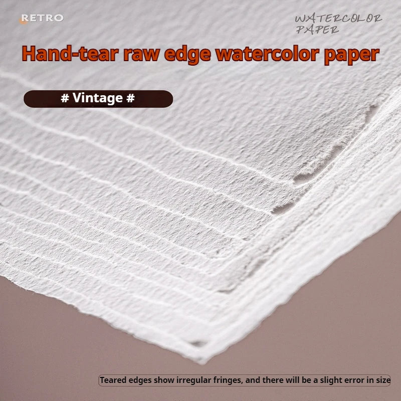 Deckle-edge cotton paper correspondence cards