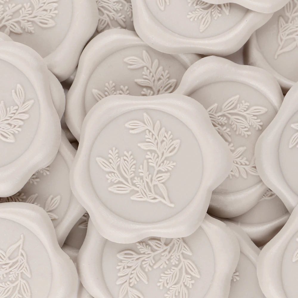 Self-adhesive wax seal stickers for wedding invitations