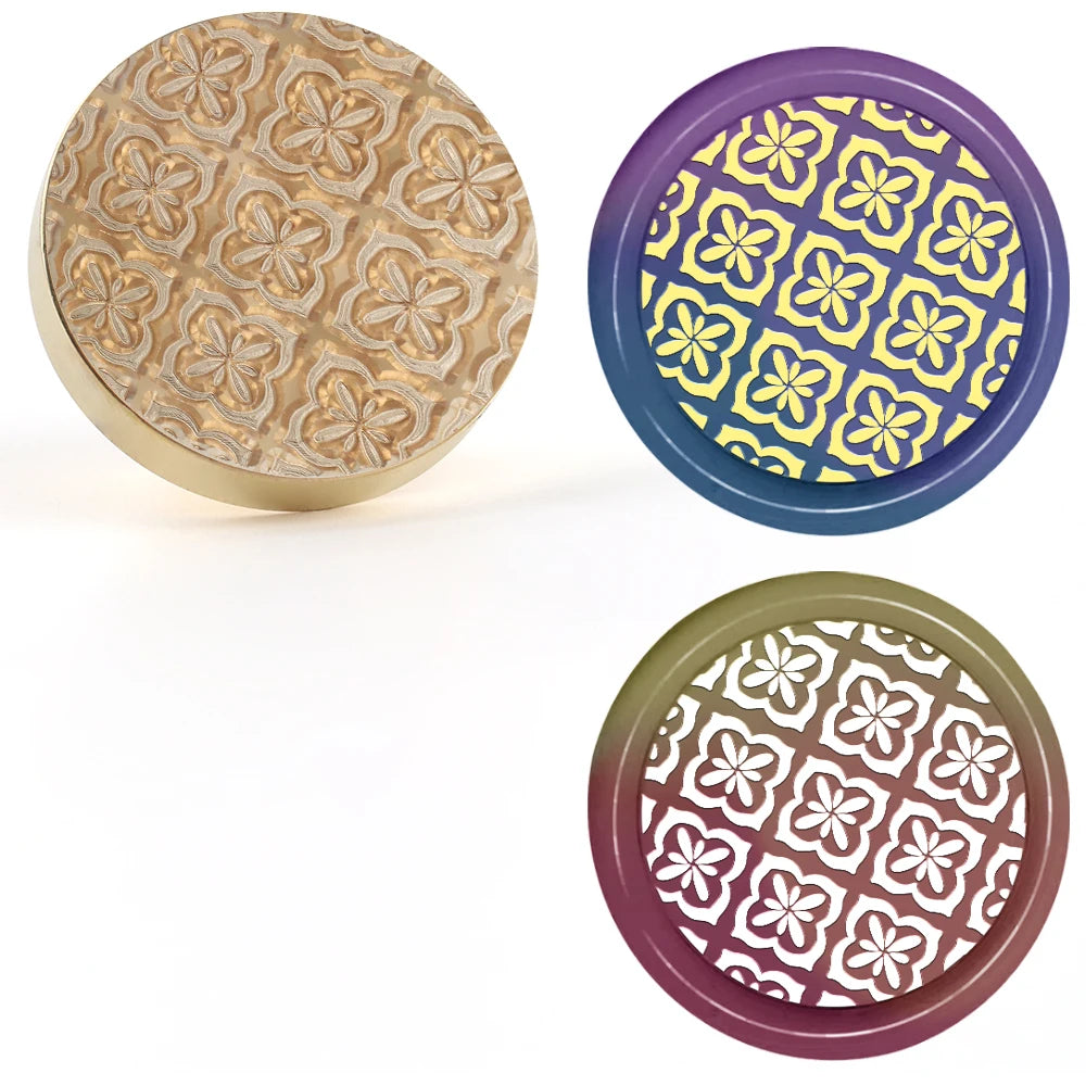 Celestial brass wax seal stamp heads