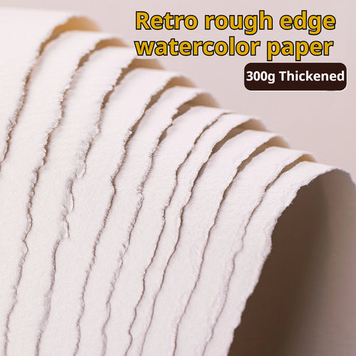 Deckle-edge cotton paper correspondence cards