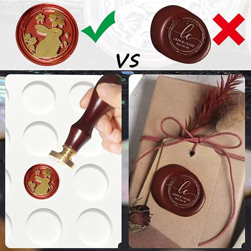 Silicone wax seal mould mat for batch seals