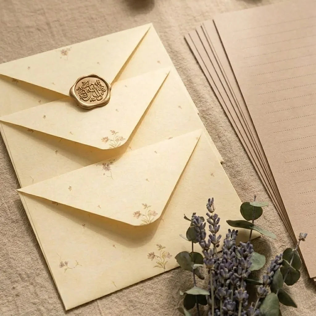 Floral stationery set for love letters