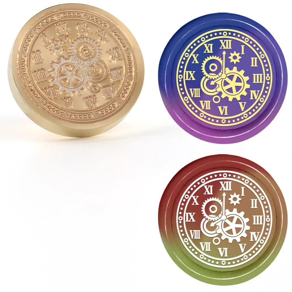 Celestial brass wax seal stamp heads