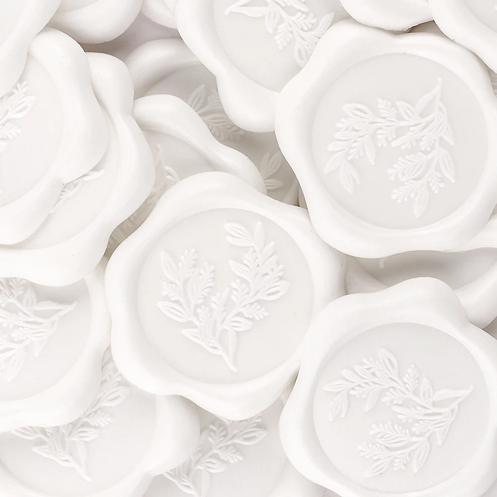Eucalyptus seal sticker on an envelope