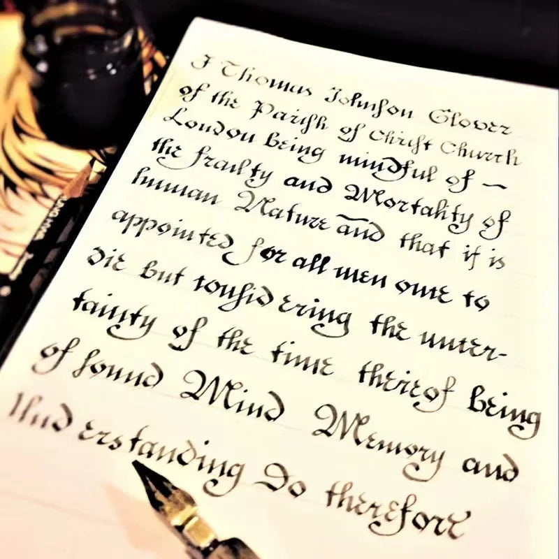 Vintage calligraphy dip pen with nibs