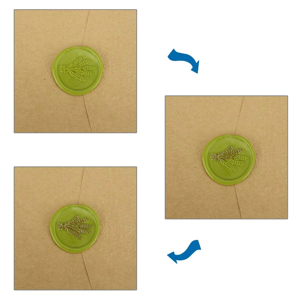 Gold and silver wax seal highlighter pens