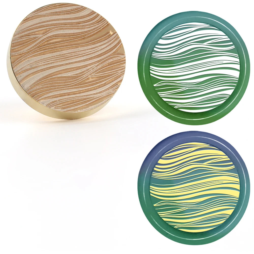 Celestial brass wax seal stamp heads