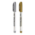 Gold and silver wax seal highlighter pens