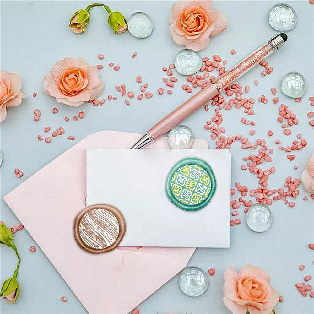 Celestial brass wax seal stamp heads