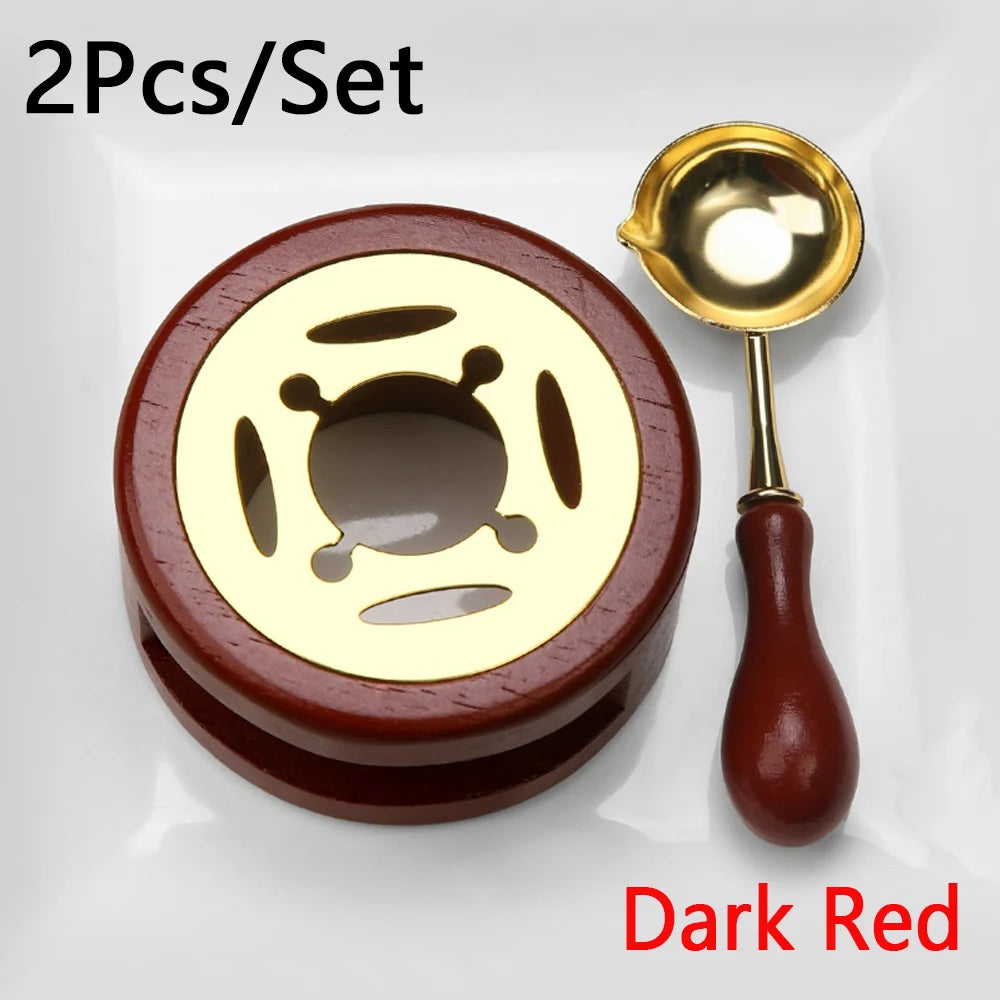 Wax melting stove kit for sealing letters and invitations